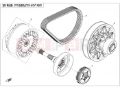 CFMOTO 2019 UTV UFORCE 800 (CF800-3) CLUTCH AND CVT ASSY - E05
