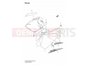 SUZUKI DR-Z400S K5 (2005) (E03,E28,E33) 39 - FRAME COVER (MODEL K5/K6/K7/K8)
