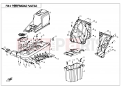 CFMOTO 2020 UTV UFORCE 800 (CF800UTR-2) REAR PLASTIC - F04-3
