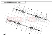 CFMOTO 2020 UTV UFORCE 800 (CF800UTR-2) FRONT CV SHAFT - F27