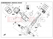 CFMOTO 2020 UTV UFORCE 800 (CF800UTR-2) CRANKSHAFT @^ CONNECTING ROD @^ PISTON ASSY. - E04
