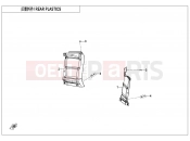 CFMOTO 2026 UTV UFORCE 800 (CF800UTR-4) REAR PLASTICS - F04-7