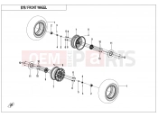 CFMOTO 2026 UTV UFORCE 800 (CF800UTR-4) FRONT WHEEL - F07