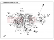 CFMOTO 2026 UTV UFORCE 800 (CF800UTR-4) LEFT CRANKCASE ASSY - E01-1