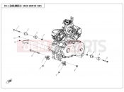 CFMOTO 2014 UTV UFORCE 800 (CF800UU-A) ENGINE MOUNTING PARTS - F00-2
