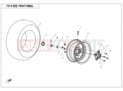 CFMOTO 2014 UTV UFORCE 800 (CF800UU-A) FRONT WHEEL  - F07-B