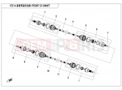 CFMOTO 2014 UTV UFORCE 800 (CF800UU-A) FRONT CV SHAFT - F27-A