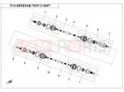CFMOTO 2015 UTV UFORCE 800 (CF800UU-A) FRONT CV SHAFT  - F27-B