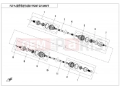 CFMOTO UFORCE 800 (CF800UU-A) FRONT CV SHAFT - F27-A