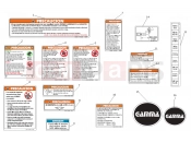 CFMOTO UFORCE 800 (CF800UU-A) ARGENTINA WARNING DECALS - F19-B