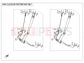 CFMOTO UFORCE 800 (CF800UU-A) FIVE POINT SEAT BELTS - F34-B