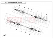 CFMOTO 2018 UTV UFORCE 800 (CF800UU-A) FRONT CV SHAFT - F27-C