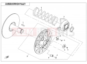 CFMOTO 2018 UTV UFORCE 800 (CF800UU-A) DRIVEN PULLEY(CVtech) - E05-2-B