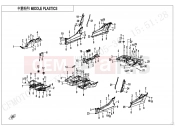 CFMOTO 2024 SSV ZFORCE 950 (CF1000STR-3L) MIDDLE PLASTICS - F04-3
