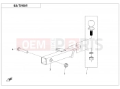 CFMOTO 2024 SSV ZFORCE 950 (CF1000STR-3L) TOWBAR(BOLT CONNECTION ) - F40