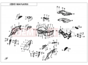 CFMOTO 2026 SSV ZFORCE 950 (CF1000STR-3L) REAR PLASTICS - F04-5