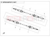 CFMOTO 2026 SSV ZFORCE 950 (CF1000STR-3L) FRONT CV SHAFT - F27