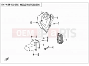 CFMOTO ZFORCE 1000 (CF1000US-2) MIDDLE PLASTICâ¢(EPS) - F04-7