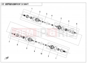 CFMOTO ZFORCE 1000 (CF1000US-2) FRONT CV SHAFT - F27