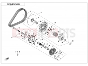 CFMOTO ZFORCE 1000 (CF1000US-2) CVT ASSY(NON SPEED LIMITED@^DIE THRUST COLLAR) - E05-A