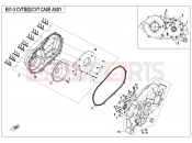 CFMOTO ZFORCE 1000 (CF1000UTR-2) CVT CASE ASSY - E01-3