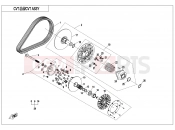 CFMOTO ZFORCE 1000 (CF1000UTR-2) CVT ASSY(NON SPEED LIMITED@^V5 THRUST COLLAR) - E05-B