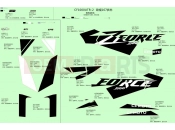 CFMOTO ZFORCE 1000 (CF1000UTR-2) DECAL(ATHENS BLUE)