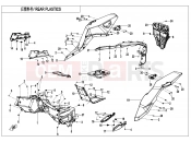 CFMOTO 2020 SSV ZFORCE 1000 (CF1000UTR-B) REAR PLASTIC - F04-7