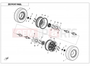 CFMOTO 2020 SSV ZFORCE 1000 (CF1000UTR-B) FRONT WHEEL - F07