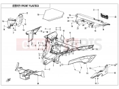 CFMOTO ZFORCE 1000 (CF1000UTR-B) FRONT PLASTIC - F04-2-V1