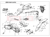 CFMOTO ZFORCE 1000 (CF1000UTR-B) REAR PLASTIC - F04-7