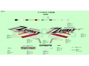 CFMOTO ZFORCE 1000 (CF1000UTR-B) DECAL( GHOST GRAY ) - F19-1-B
