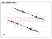 CFMOTO ZFORCE 1000 (CF1000UTR-B) FRONT CV SHAFT - F27