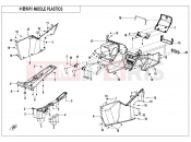 CFMOTO ZFORCE 1000 (CF1000UTR-C) MIDDLE PLASTICS - F04-4