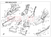 CFMOTO ZFORCE 1000 (CF1000UTR-C) MIDDLE PLASTICS - F04-5