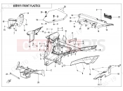 CFMOTO ZFORCE 1000 (CF1000UTR-C) FRONT PLASTICS - F04-2