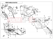CFMOTO ZFORCE 1000 (CF1000UTR-C) MIDDLE PLASTICS - F04-3