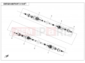 CFMOTO ZFORCE 1000 (CF1000UTR-C) FRONT CV SHAFT - F27
