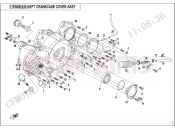 CFMOTO ZFORCE 1000 (CF1000UTR-C) LEFT CRANKCASE COVER ASSY(WITH RPM SENSOR) - E01-4-V1