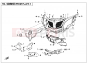 CFMOTO ZFORCE 500 (CF500US) FRONT PLASTICS 1 - F04-1