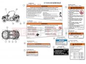 CFMOTO ZFORCE 500 (CF500US) DECAL(EURO) - F19-3