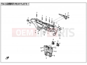 CFMOTO ZFORCE 500 (CF500US) REAR PLASTICS 1 - F04-5