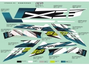 CFMOTO ZFORCE 500 (CF500US-EX) DECAL(EURO,BLUE) - F19-2-A