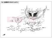 CFMOTO 2019 SSV ZFORCE 500 (CF500US-EX) FRONT PLASTICS 1 - F04-1