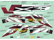 CFMOTO 2019 SSV ZFORCE 500 (CF500US-EX) DECAL(EURO,RED) - F19-2-B