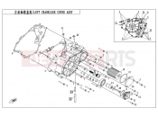 CFMOTO 2019 SSV ZFORCE 500 (CF500US-EX) LEFT CRANKCASE COVER ASSY - E01-4-V2