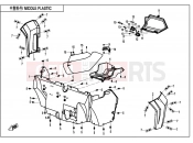 CFMOTO 2020 SSV ZFORCE 500 (CF500US-EX) MIDDLE PLASTICS 1 - F04-3