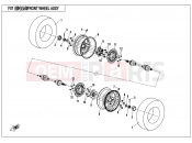 CFMOTO 2020 SSV ZFORCE 500 (CF500US-EX) FRONT WHEEL ASSY - F07