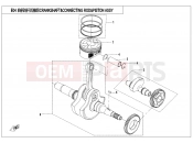 CFMOTO 2022 SSV ZFORCE 550 (CF500UTR) CRANKSHAFT/CONNECTING ROD/PISTON ASSY