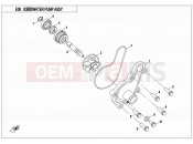 CFMOTO 2022 SSV ZFORCE 550 (CF500UTR) WATER PUMP ASSY